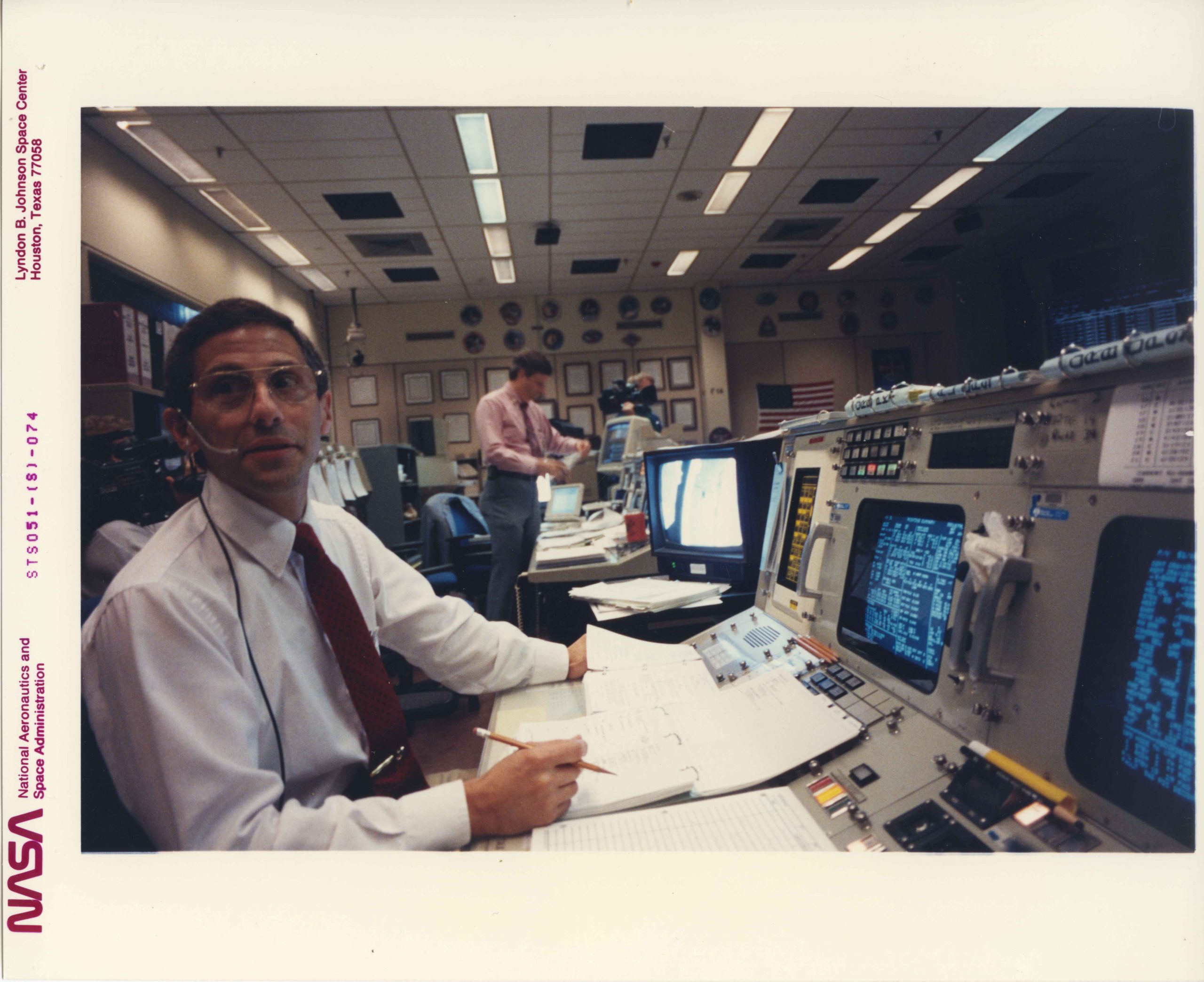 Flight Controller Photograph Rauh Jewish Archives