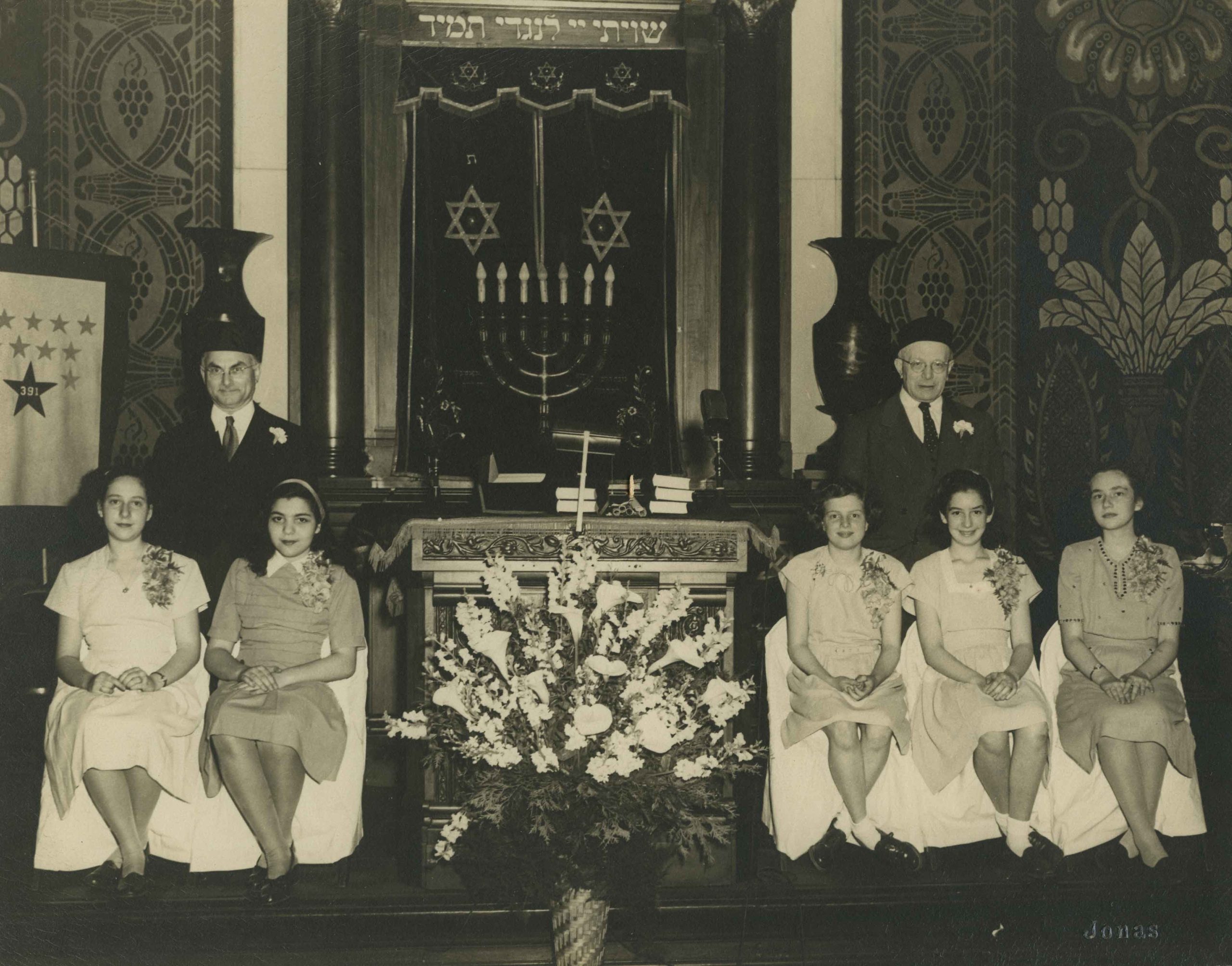 B'nai Israel Congregation Bat Mitzvah Class (1946) - Rauh Jewish Archives